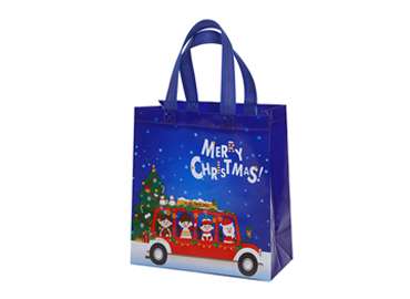 Hot Pressing Christmas PP Non Woven Promotion Bag