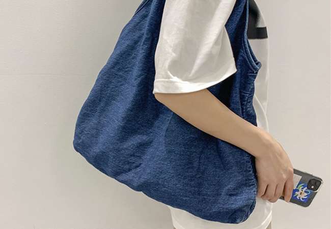 Customized Denim Woman Tote Bag