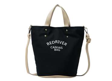 Cotton Canvas Woman Bucket Tote Bag