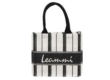 Customized Striped Jute Hemp Woman Tote Bag