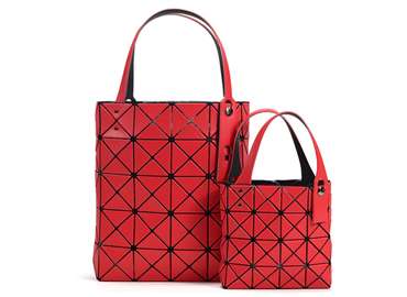 Geometrical PU Woman Tote Bag