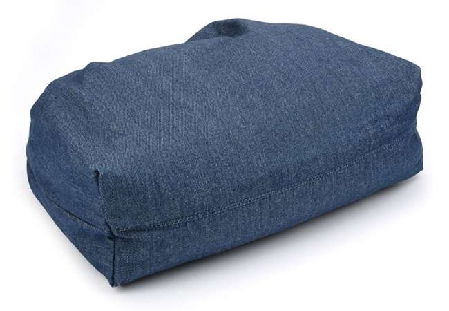 Custom Denim Woman Tote Bag with Mentallic Handle
