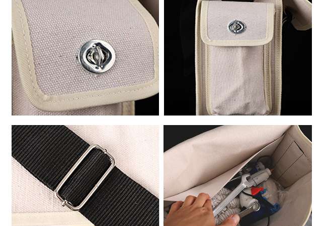 Reusable Canvas Maintenance & Installation Messenger Shoulder Tool Bag