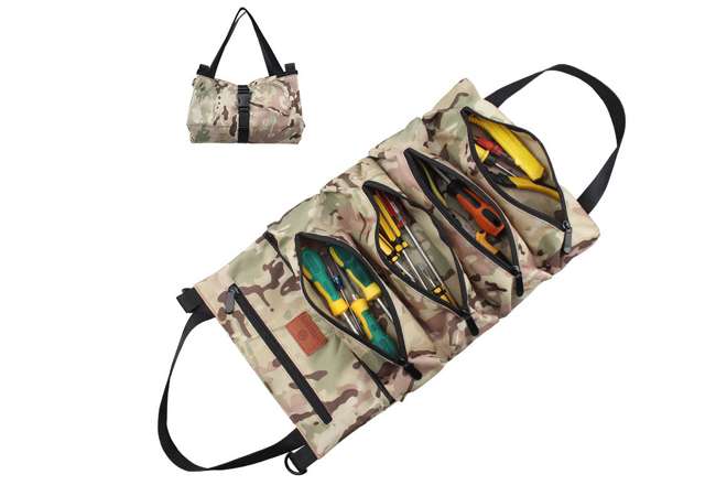 Camouflage Trendy Scratch Proof Oxford Wrench Screw Driver Tool Hanging Tote Bag