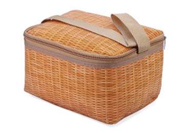 Imitating Rattan Wicker Camping Cooler Tote Bag