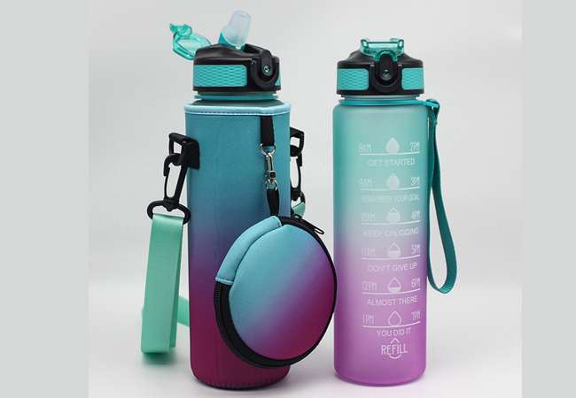 Various Outdoor Cooler Neoprene Sport Bottle Protective Sleeve Holder with Zippered Coin Bag