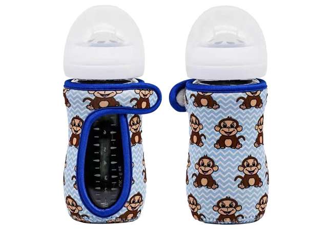 Lively Children Baby Milk Bottle Neoprene Stubby Cooler with Velcro Closure
