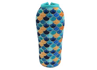 Hot Sale Mermaid Zipper Closure Neoprene Wine Bottle Cooler Holder