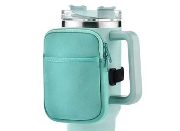 Customized Outside Sport Neoprene Mobile Phone Wrist Bag Wallet Zipper Bag Matching Water Bottle