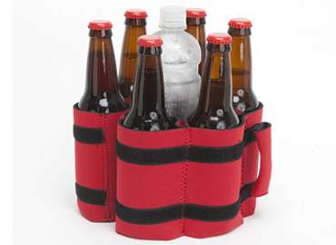 Portable 7 Bottles Bunding Transport Neoprene Can Cooler with Handle