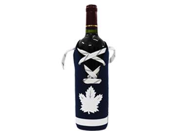 Leisure Style Baseball Tied Neoprene Bottle Cooler