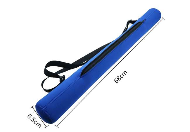 Customized Long 6 Bottles Packing Neoprene Can Cooler Crossbody Bag with Strap