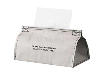 Custom Logo Durable Washable Kraft Paper Tissue Box
