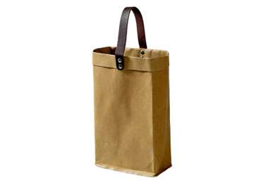 High Quality Double Bottles Washable Kraft Paper Wine Bag