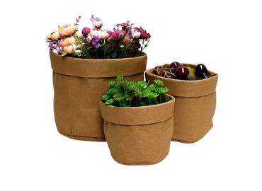 Washable Kraft Paper Plant Pot