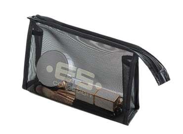 Custom Logo Tolietry Mesh Zipper Bag