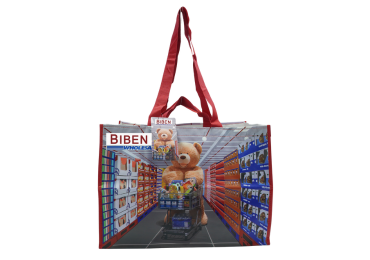 Supermarket Toy Shopping PP Woven Bag