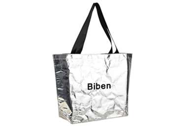 Silver Laminated PP Woven Boat Bag