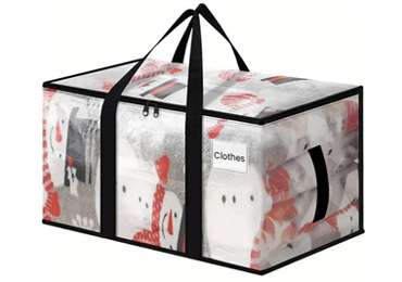 Transparenet PP Woven Strorage Bag with Handles
